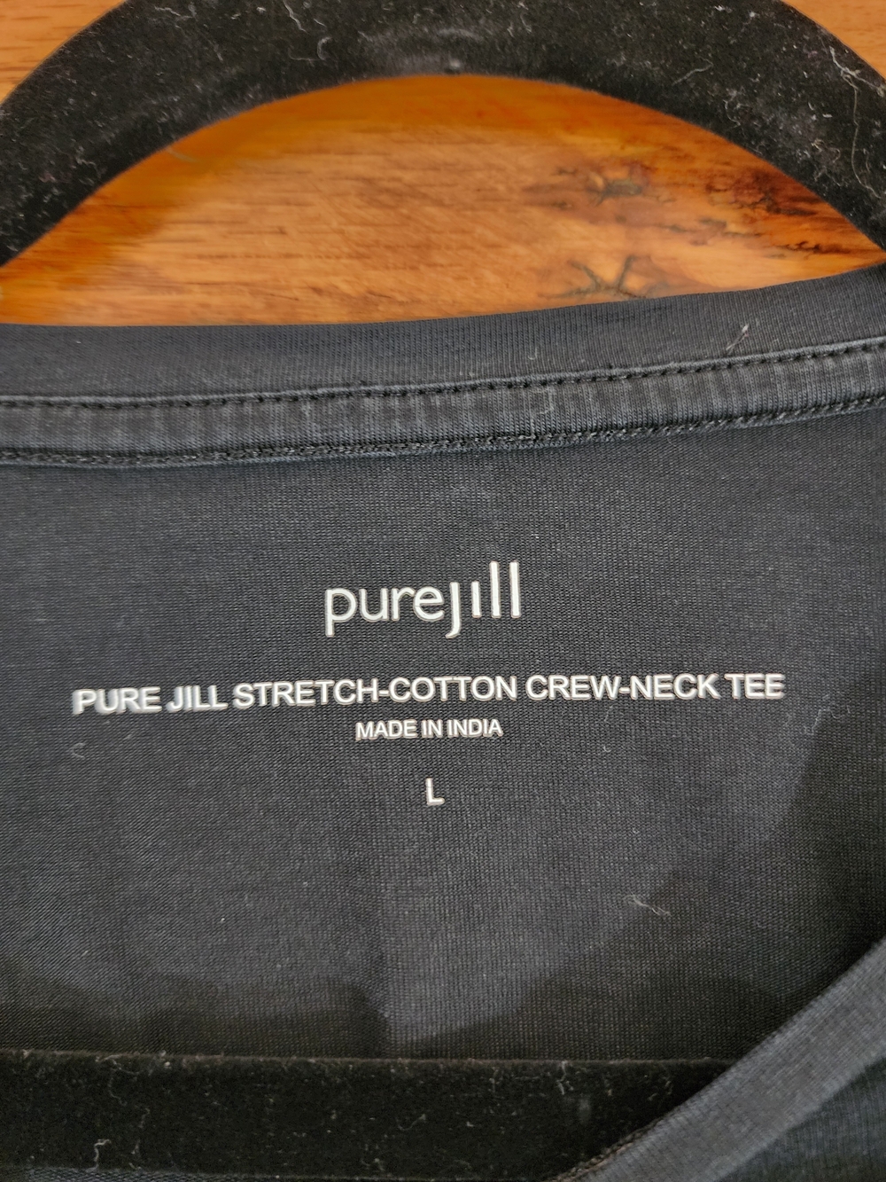 J. Jill Black Long Sleeve Top Women’s Pima Cotton - Picture 5 of 8